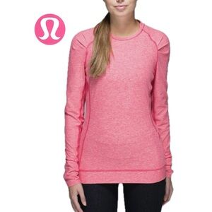 NWOT! LULULEMON 🍋 Women’s Think Fast Long Sleeve Shirt Raspberry Size 12